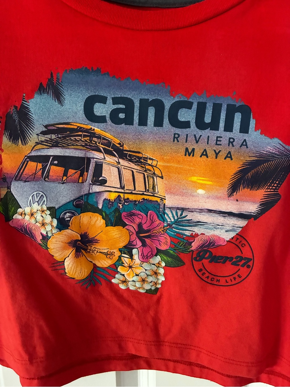 Cancun Riviera cropped Tshirt